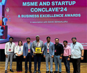 Vertex Workspace wins Best Innovative Enterprise Award 2024 at MSME and Stratup Conclave